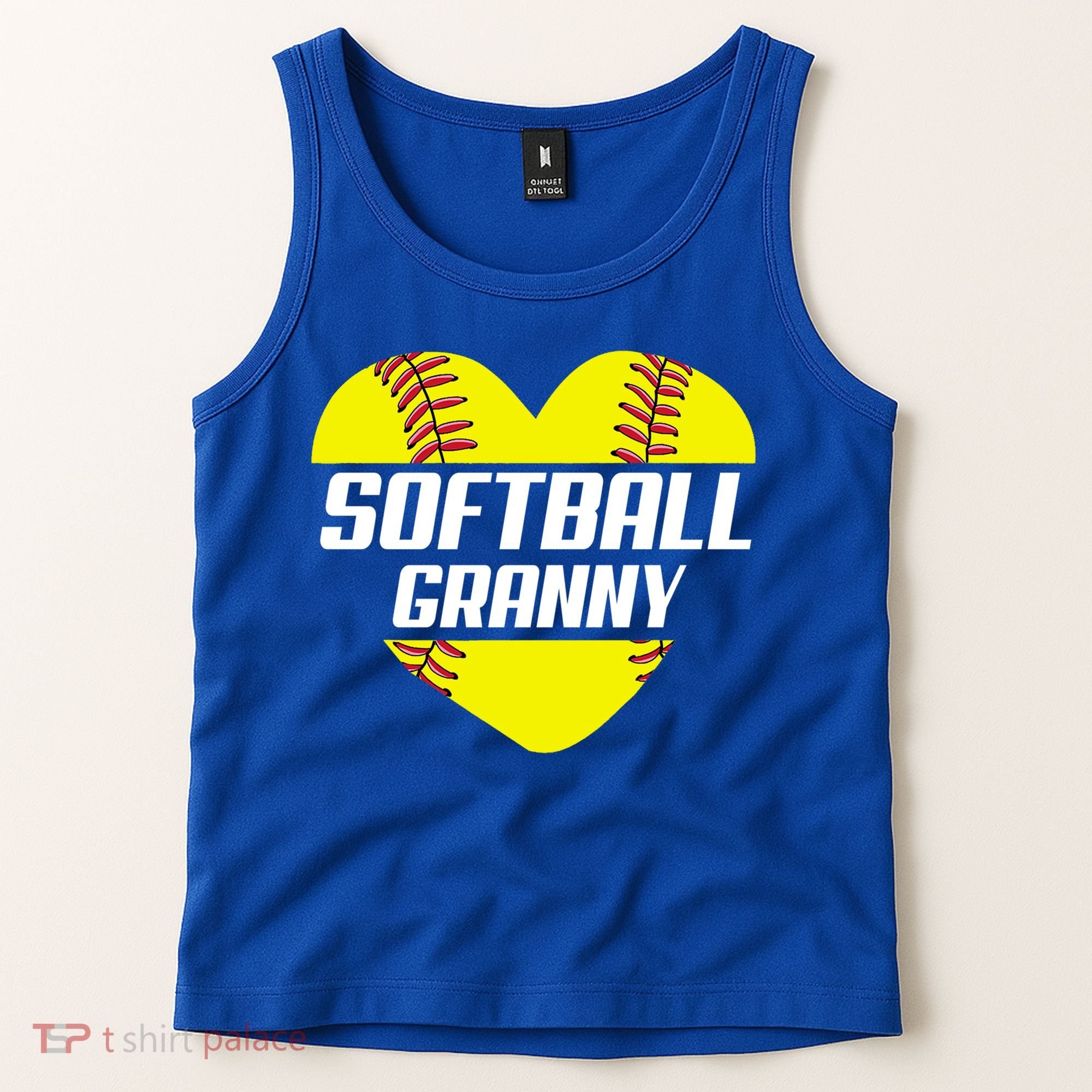 Softball Player Family Funny Gift Softball Granny Heart Gift Tank Top