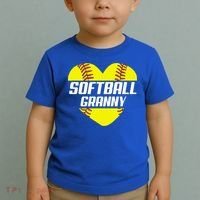 Softball Player Family Funny Gift Softball Granny Heart Gift Toddler T-Shirt thumb 2