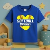 Softball Player Family Funny Gift Softball Granny Heart Gift Toddler T-Shirt thumb 3