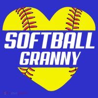 Softball Player Family Funny Gift Softball Granny Heart Gift Women's T-Shirt thumb 6