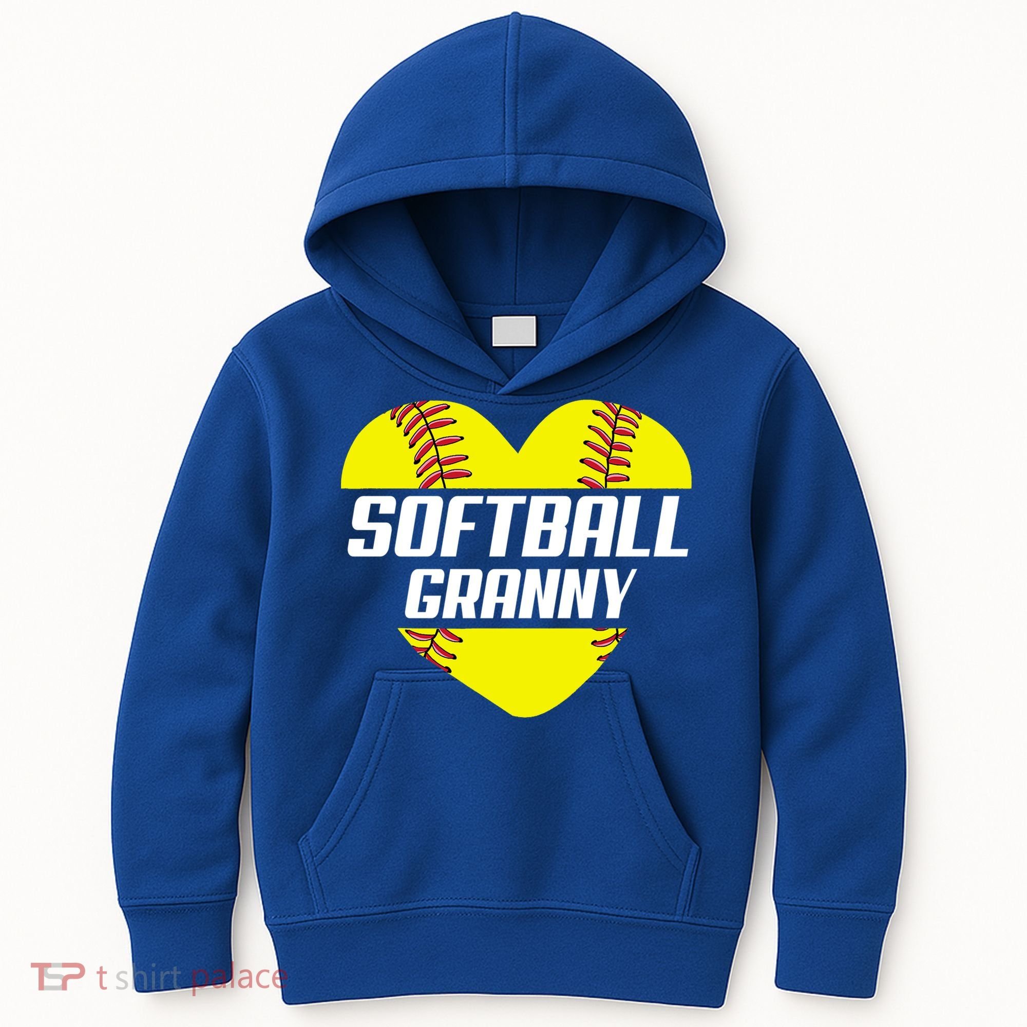 Softball Player Family Funny Gift Softball Granny Heart Gift Kids Hoodie