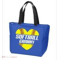 Softball Player Family Funny Gift Softball Granny Heart Gift Tote Bag thumb 3