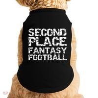 Second Place Fantasy Football Doggie Tank thumb 0