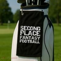 Second Place Fantasy Football Golf Towel thumb 2