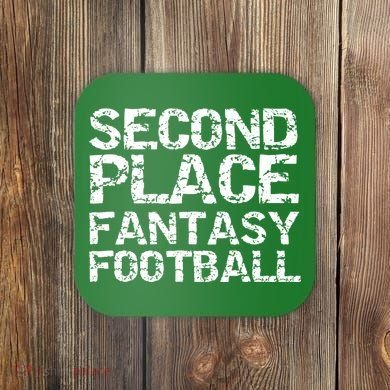 Second Place Fantasy Football Coaster