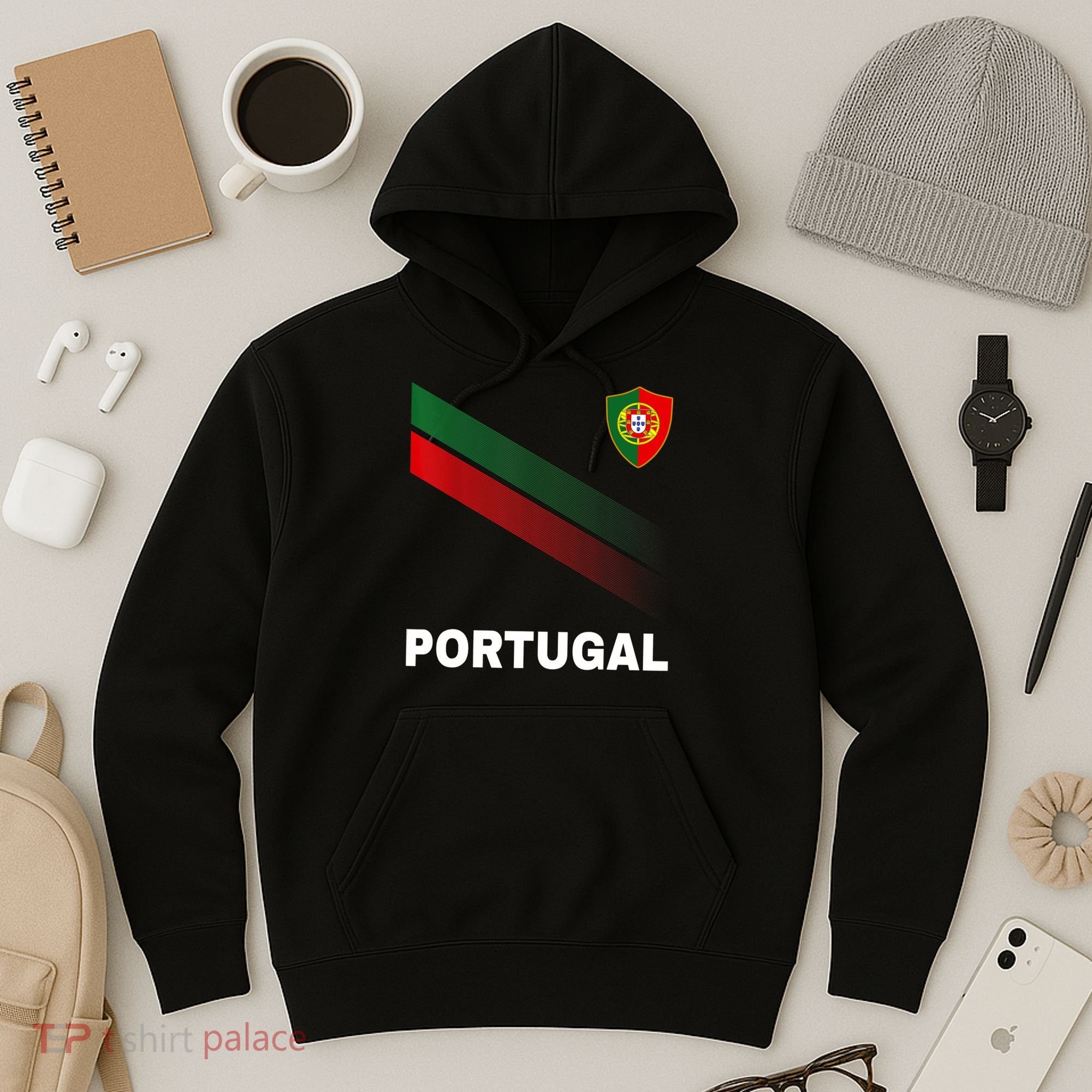 Soccer Portugal Flag For Soccer Lover Hoodie
