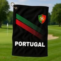Soccer Portugal Flag For Soccer Lover Golf Towel thumb 1