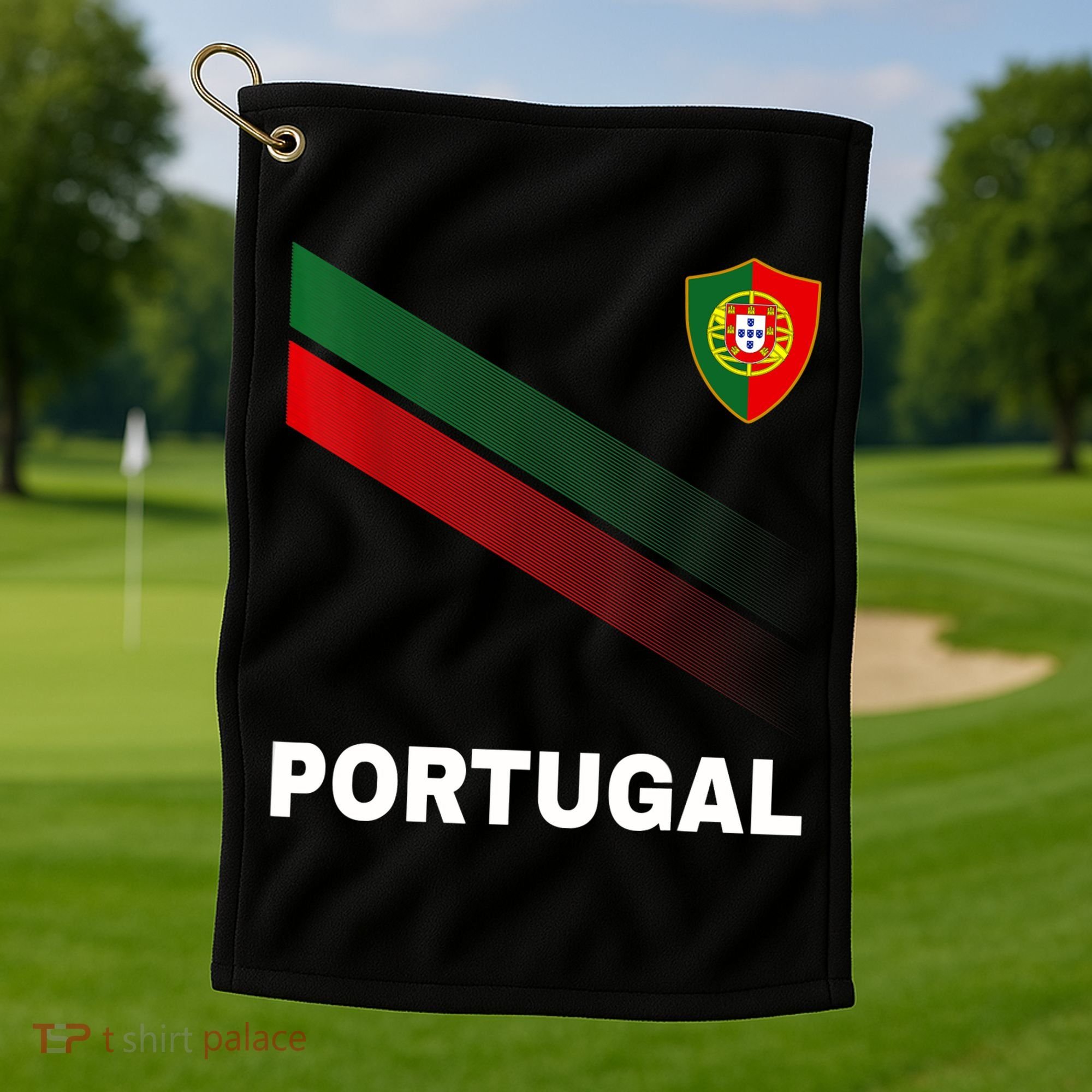 Soccer Portugal Flag For Soccer Lover Golf Towel
