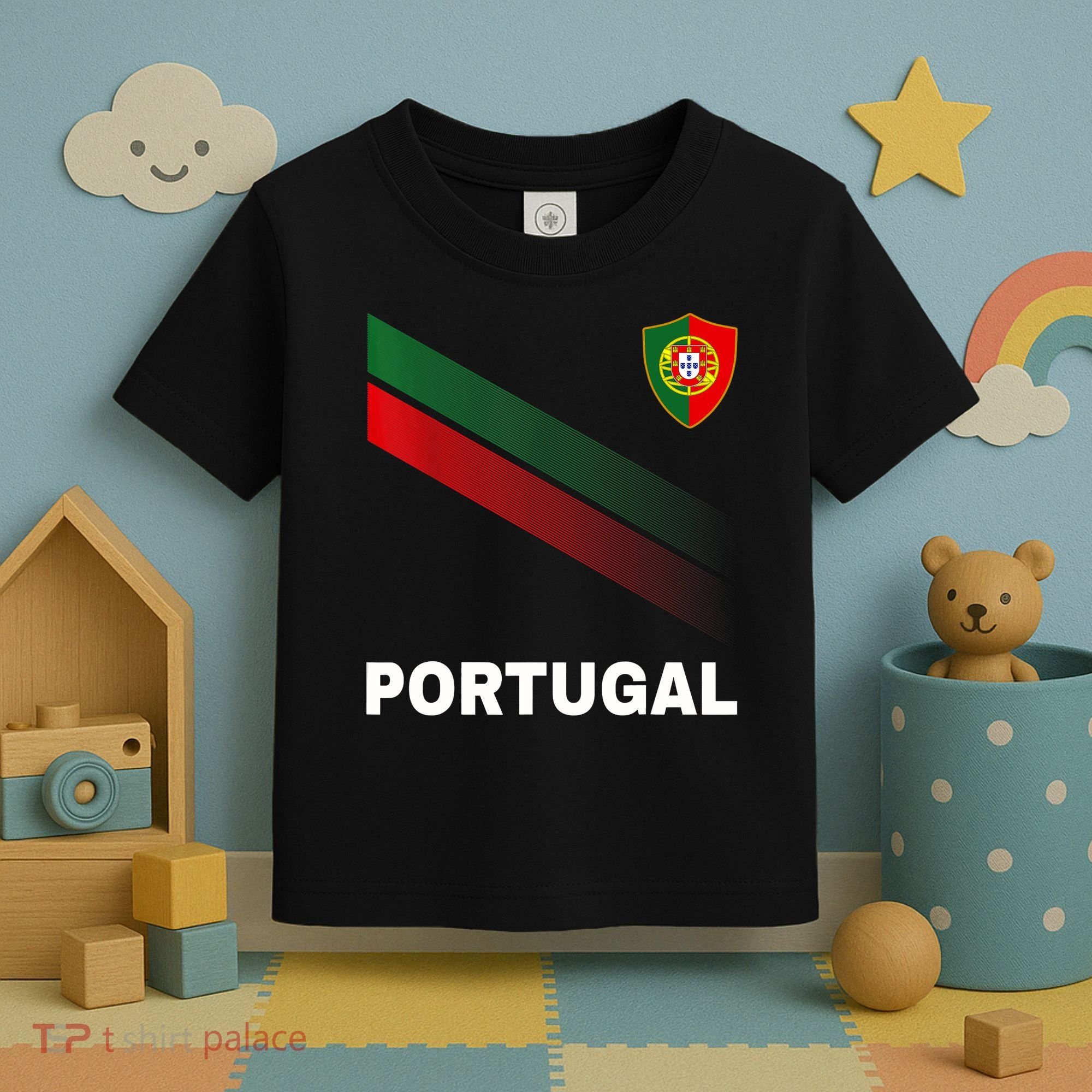 Soccer Portugal Flag For Soccer Lover Toddler T-Shirt