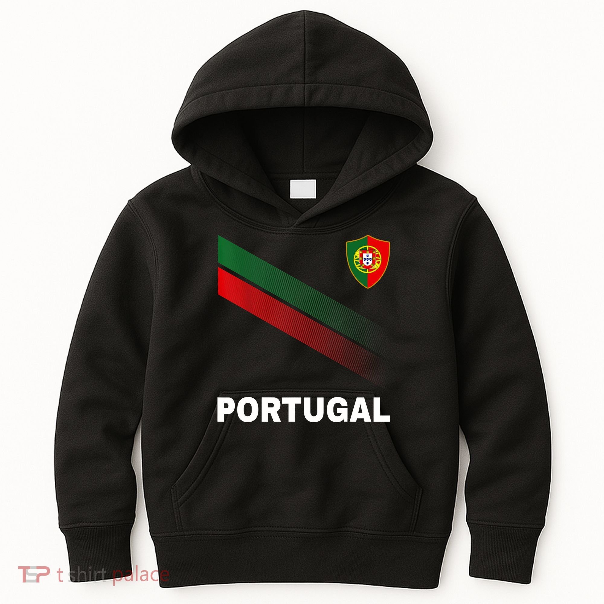 Soccer Portugal Flag For Soccer Lover Kids Hoodie