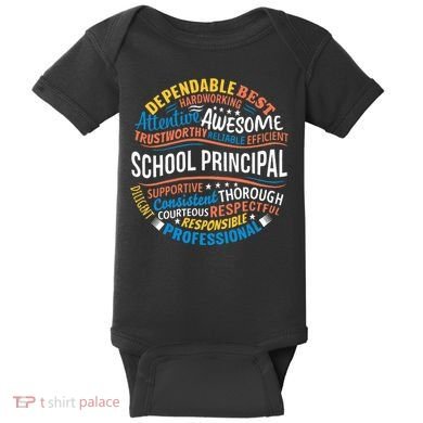 School Principal Funny Appreciation Principal Gifts Baby Bodysuit