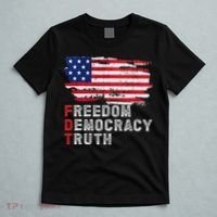 Subtle Political Freedom Democracy & Truth American Patriot T-Shirt thumb 5