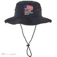 Subtle Political Freedom Democracy & Truth American Patriot Bucket Hat thumb 0