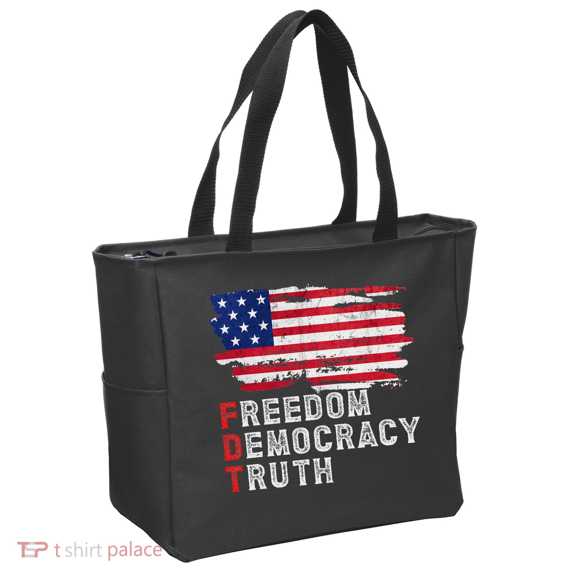 Subtle Political Freedom Democracy & Truth American Patriot Tote Bag