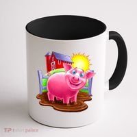 Smiling Pig Farm Coffee Mug thumb 1