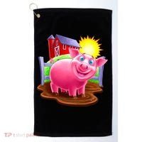 Smiling Pig Farm Golf Towel thumb 0