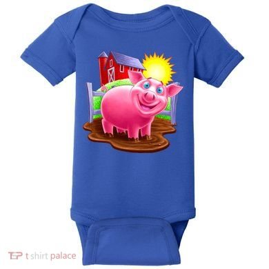 Smiling Pig Farm Baby Bodysuit