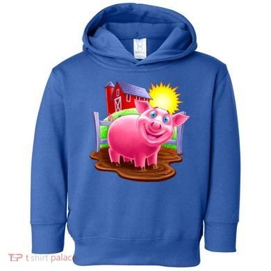 Smiling Pig Farm Toddler Hoodie