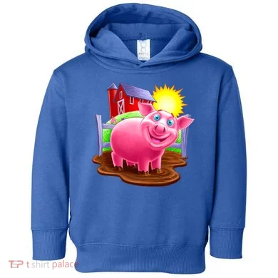 Smiling Pig Farm Toddler Hoodie