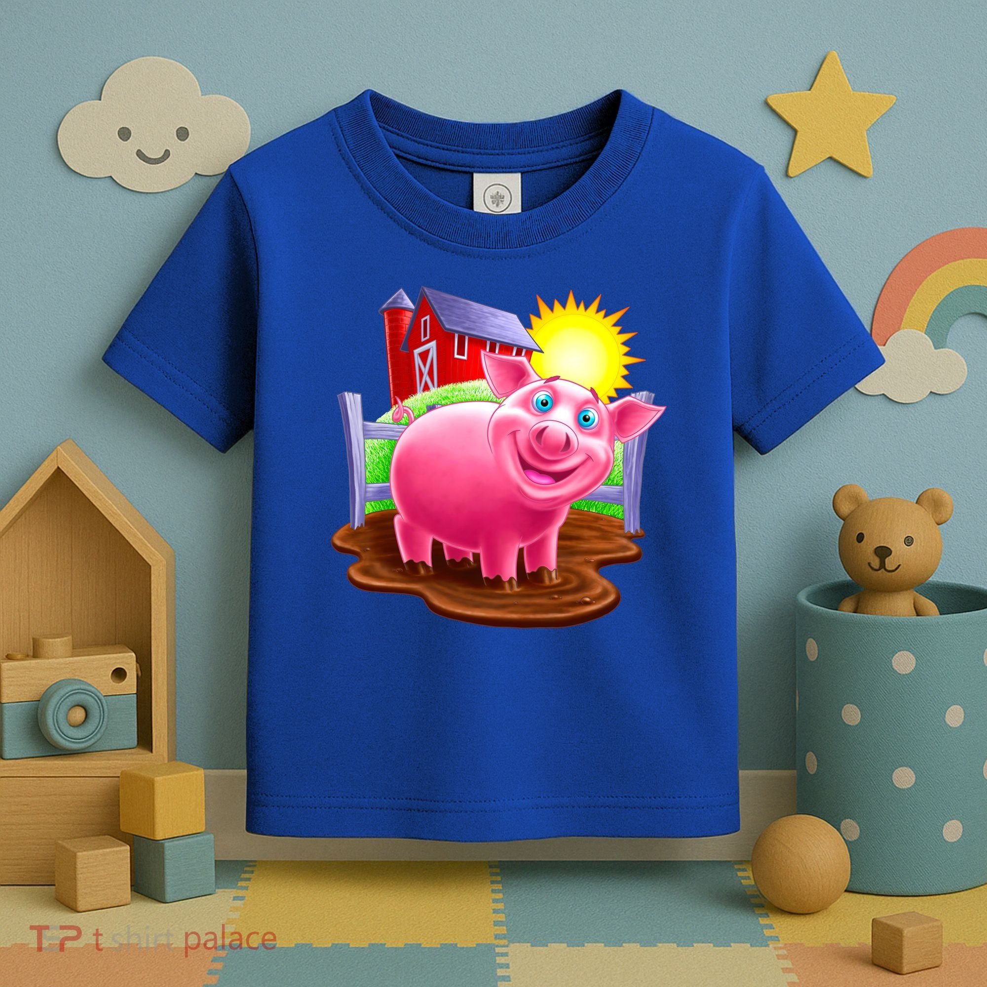 Smiling Pig Farm Toddler T-Shirt