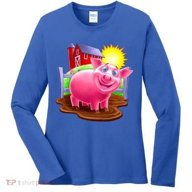 Smiling Pig Farm Women's Long Sleeve Shirt