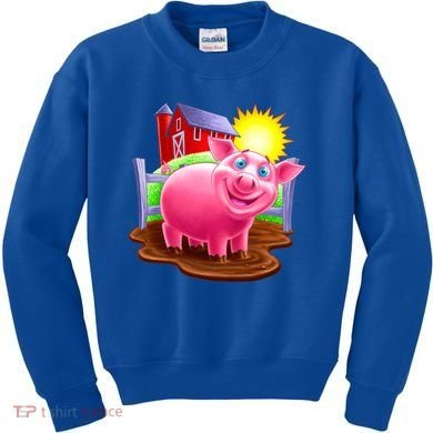Smiling Pig Farm Kids Sweatshirt
