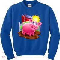 Smiling Pig Farm Kids Sweatshirt thumb 0