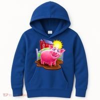 Smiling Pig Farm Kids Hoodie thumb 0
