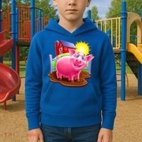 Smiling Pig Farm Kids Hoodie thumb 2