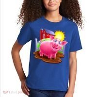 Smiling Pig Farm Kids T-Shirt thumb 2