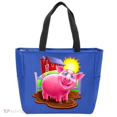 Smiling Pig Farm Tote Bag