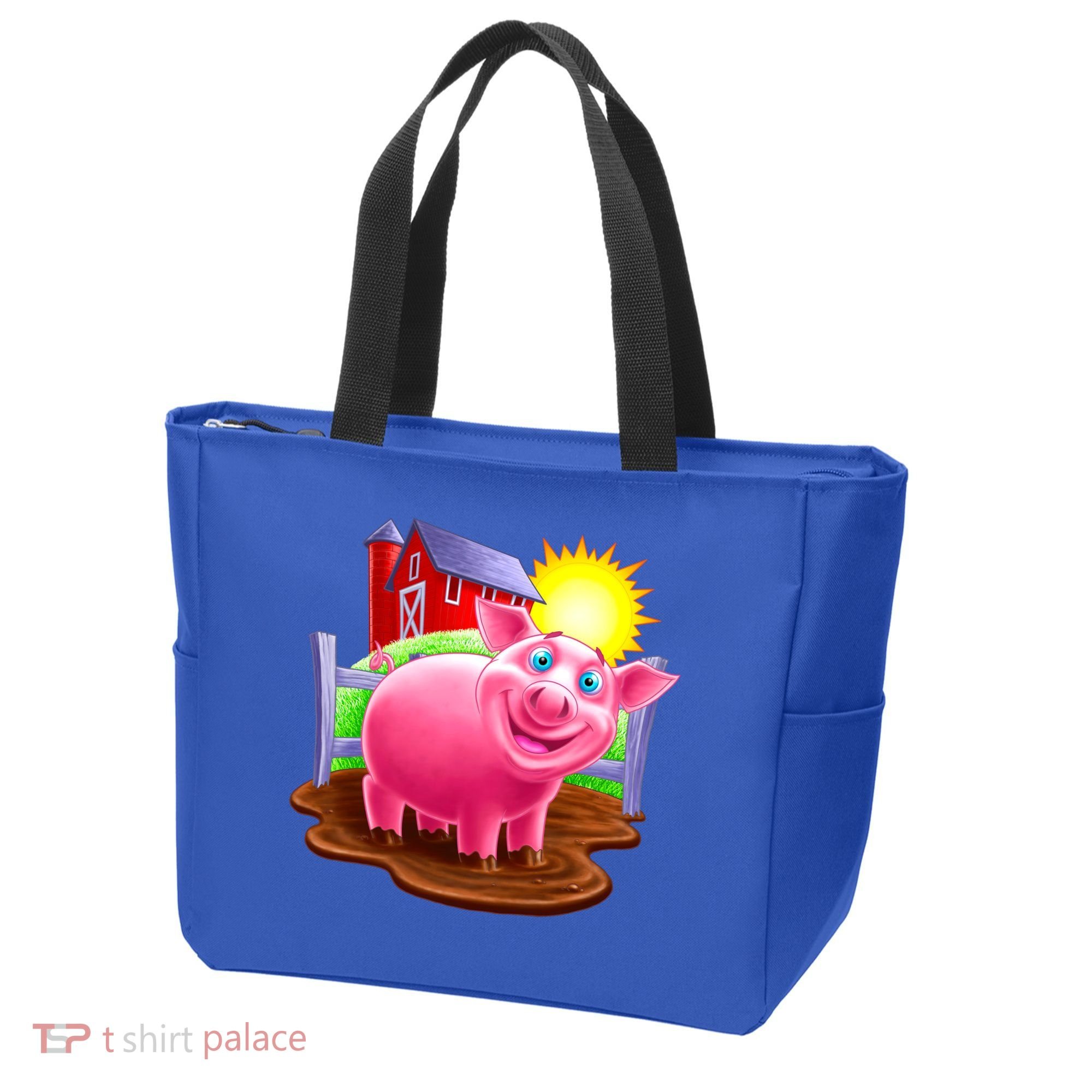 Smiling Pig Farm Tote Bag