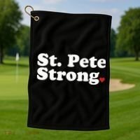 St. Petersburg Florida Trendy Strong Cute St. Pete Fl Golf Towel thumb 1