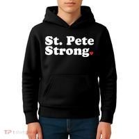 St. Petersburg Florida Trendy Strong Cute St. Pete Fl Kids Hoodie thumb 4