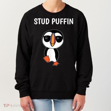 Stud Puffin Funny Bird Women's Sweatshirt