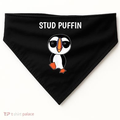 Stud Puffin Funny Bird USA-Made Doggie Bandana