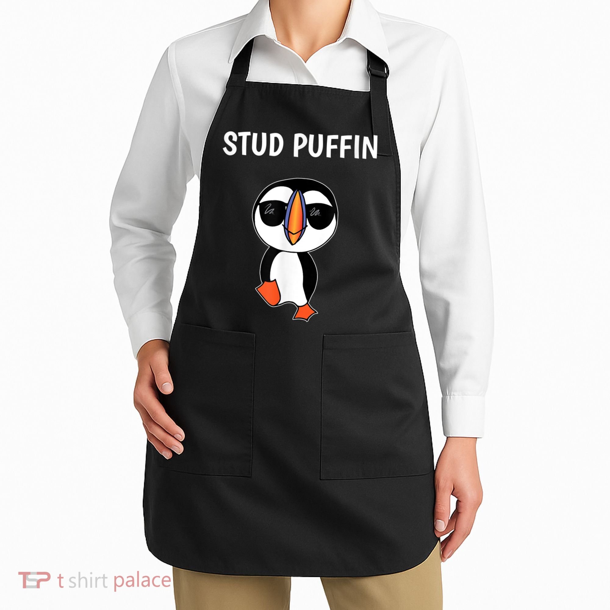 Stud Puffin Funny Bird Apron
