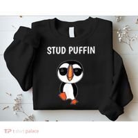 Stud Puffin Funny Bird Sweatshirt thumb 2