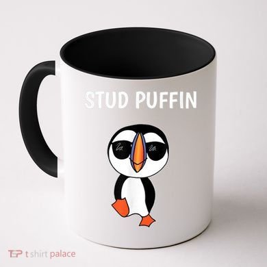 Stud Puffin Funny Bird Coffee Mug