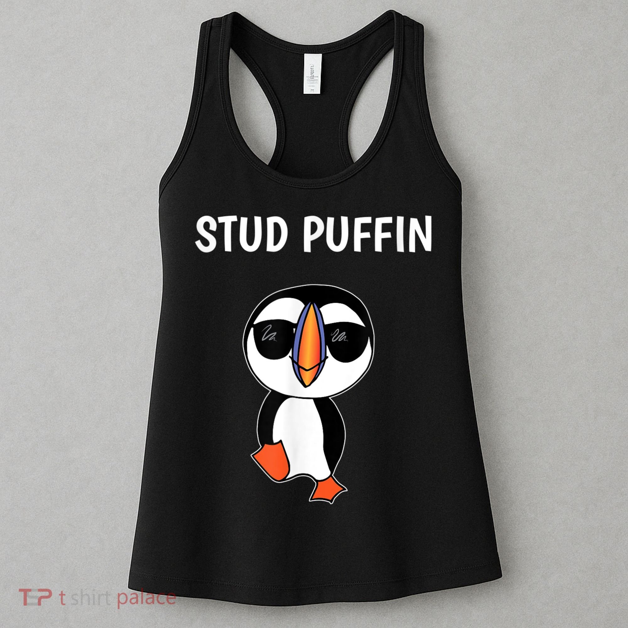 Stud Puffin Funny Bird Women's Tank Top