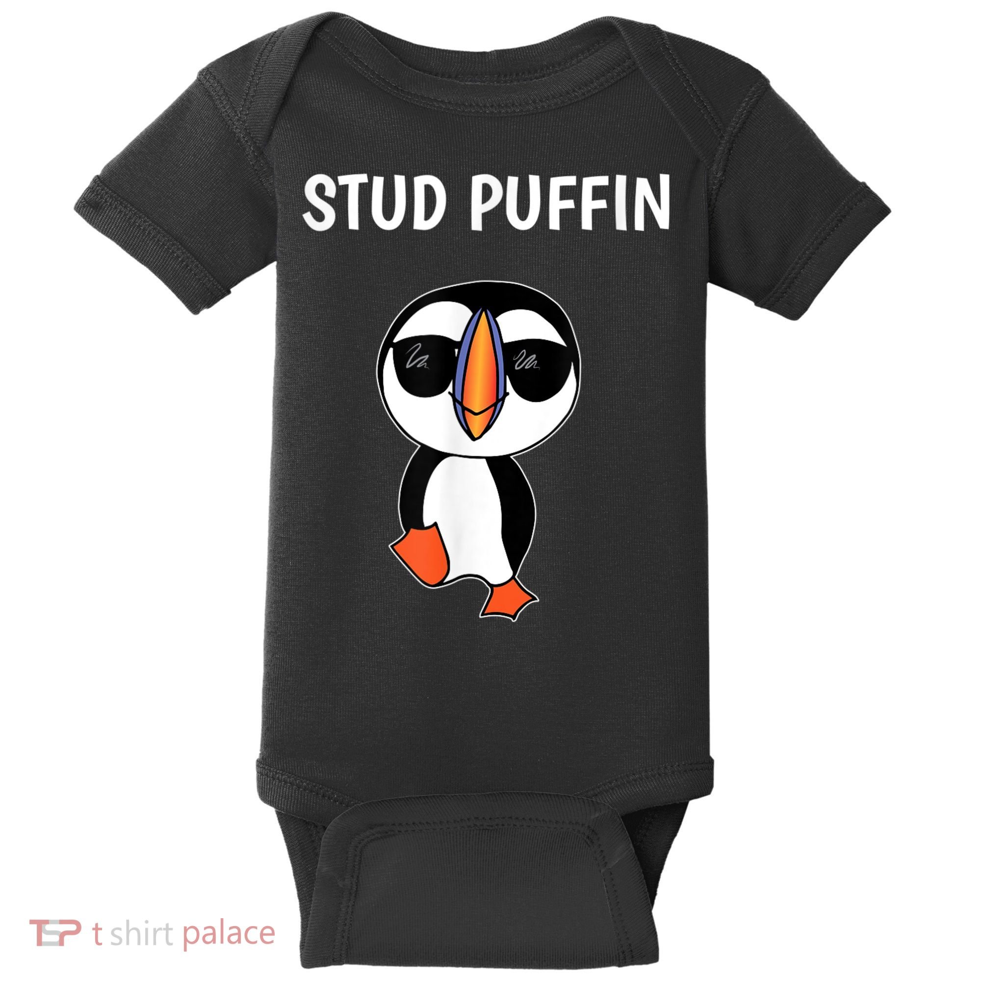 Stud Puffin Funny Bird Baby Bodysuit