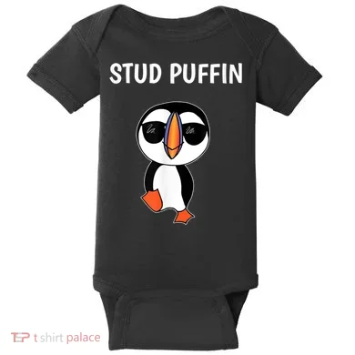 Stud Puffin Funny Bird Baby Bodysuit