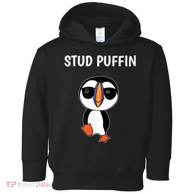 Stud Puffin Funny Bird Toddler Hoodie