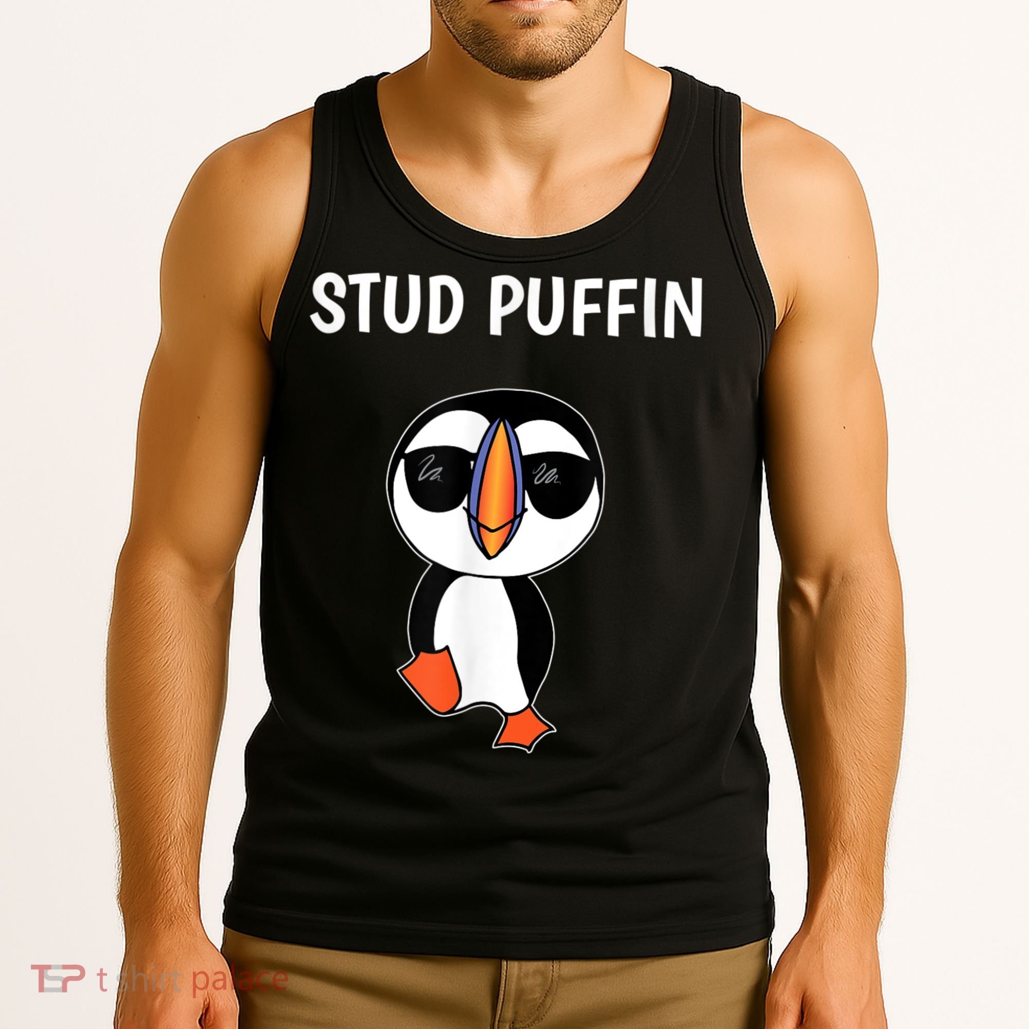 Stud Puffin Funny Bird Tank Top