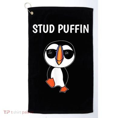 Stud Puffin Funny Bird Golf Towel