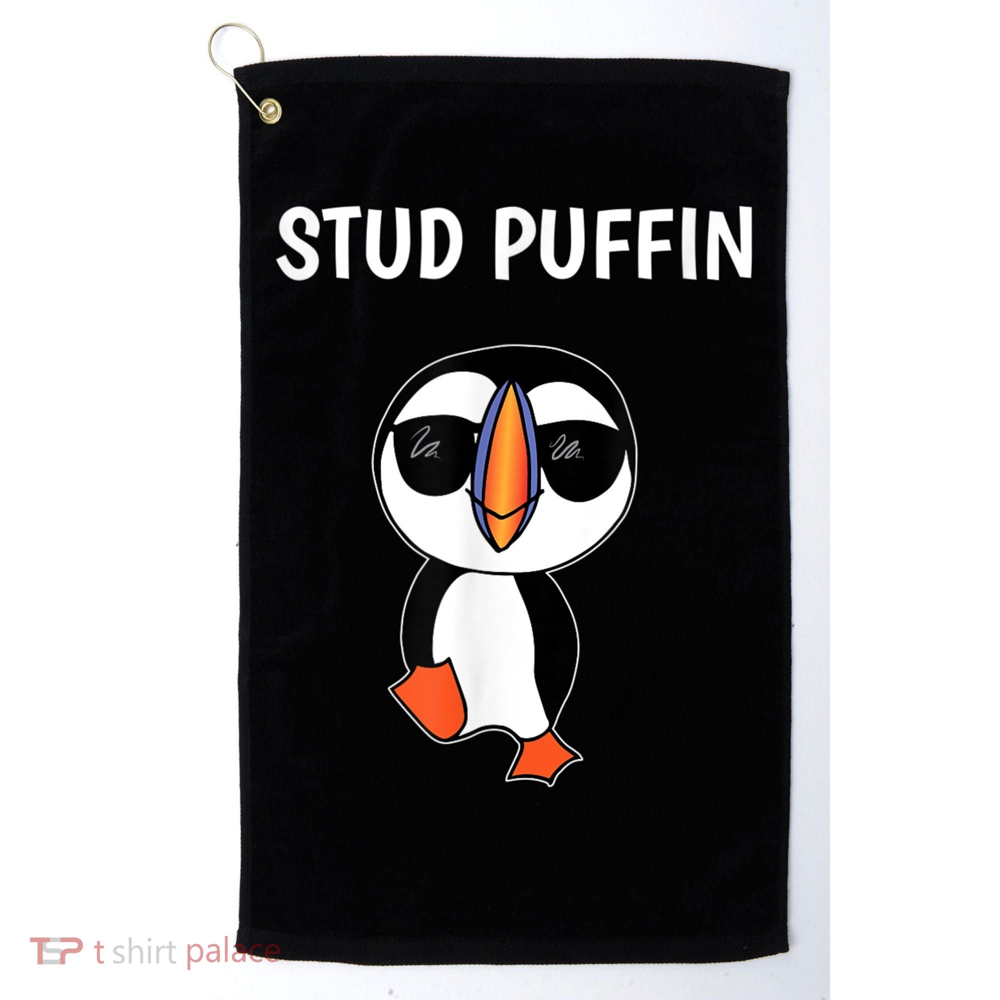 Stud Puffin Funny Bird Golf Towel