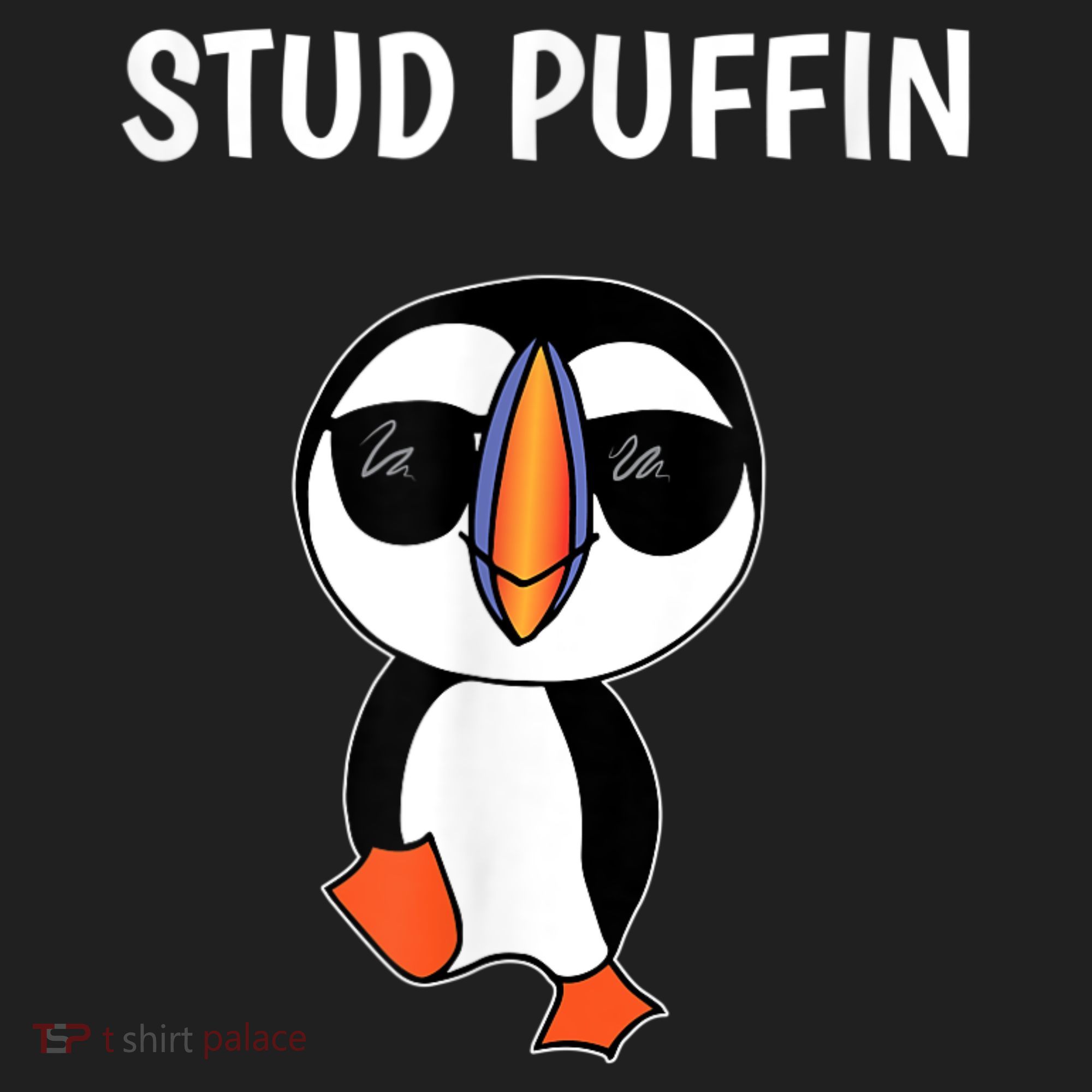 Stud Puffin Funny Bird Golf Towel