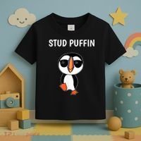 Stud Puffin Funny Bird Toddler T-Shirt thumb 3