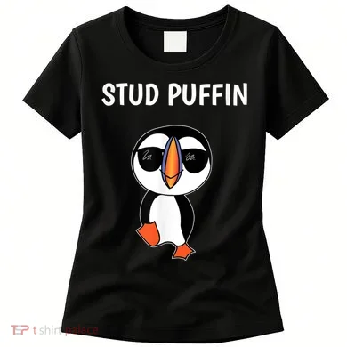 Stud Puffin Funny Bird Women's T-Shirt