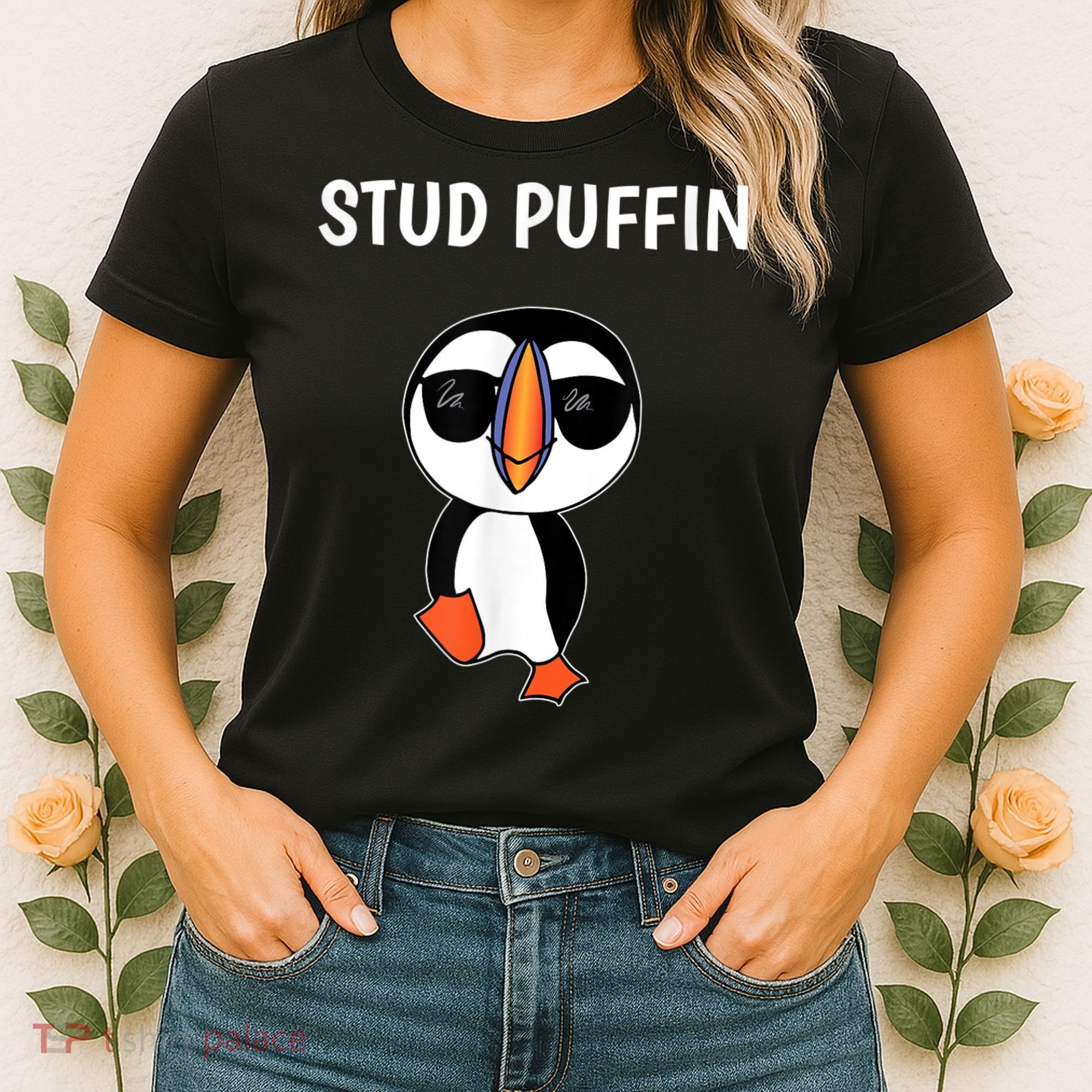 Stud Puffin Funny Bird Women's T-Shirt